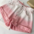 MiKlahFashion Shorts Pink / M Gradient Denim Shorts