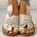 MiKlahFashion women - footwear- flip flops White / 9.5 Tie Me Flip Flop