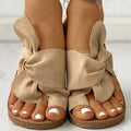 MiKlahFashion women - footwear- flip flops Khaki / 9 Tie Me Flip Flop