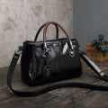 MiKlahFashion handbag black Retro Leather Handbag