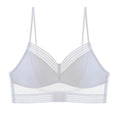 MiKlahFashion woman - intimate - bras white / XL Dot Mesh Thin Plunge Bra