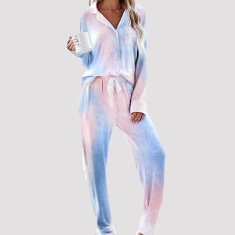 MiKlahFashion Women- Apparel - Loungewear 01 Blue / S So Soft Tie-Dye Loungewear