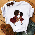 MiKlahFashion Women-Graphic -T-Shirt P4206-1 / XXL Mom Loves Me Graphic T-Shirt