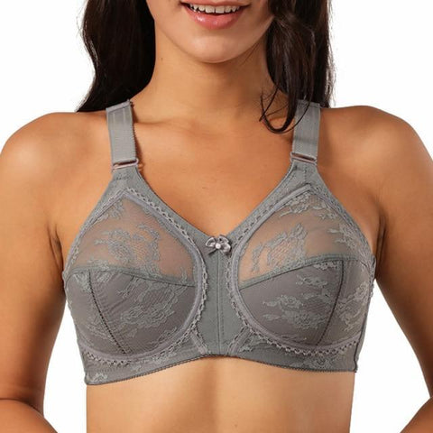 MiKlahFashion woman - intimate - bras Gray / B / 48 Full Coverage Ultra Thin Wireless Bra- Gray