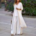 MiKlahFashion Women - Apparel - Pants Set 01 White / XXL Azuren Pants Set
