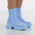 MiKlahFashion blue / 6 Platform Socks Boots