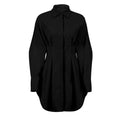 MiKlahFashion Women - Apparel - Dresses - Casual Black / L Pleated Shirt Dress
