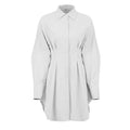 MiKlahFashion Women - Apparel - Dresses - Casual White / S Pleated Shirt Dress