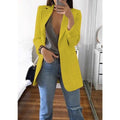 MiKlahFashion Yellow / 5XL Oversize Floral Color Blazer