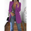 MiKlahFashion Purple / S Oversize Floral Color Blazer