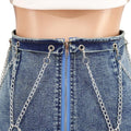 MiKlahFashion jean-skirt Chain Denim Skirt