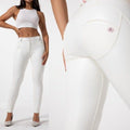 MiKlahFashion Women - Apparel - Pants Set White PU Leather Pants