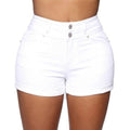 MiKlahFashion women -Apparel -pants white / S Stretchy Jean Shorts