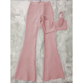 MiKlahFashion Pink / L Bodycon Rayon Pant Set