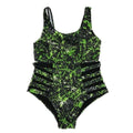 MiKlahFashion swimsuit Green ink dot / 4XL Rays Plus Size Swimsuit
