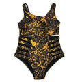 MiKlahFashion swimsuit Coffee ink dot / XXL Rays Of Summer Plus Size Swimsuit