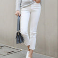MiKlahFashion jeans Solid White Jeans