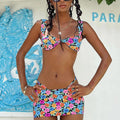MiKlahFashion swimsuit Decor / L Women's Ins Floral Bikini Suit